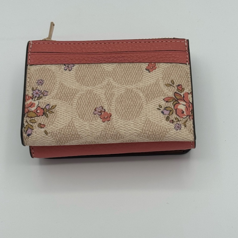 Coach Floral Pink and Cream Women's Wallet